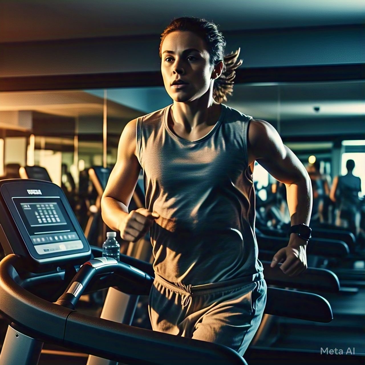 A person running on a treadmill best cardio for fat loss